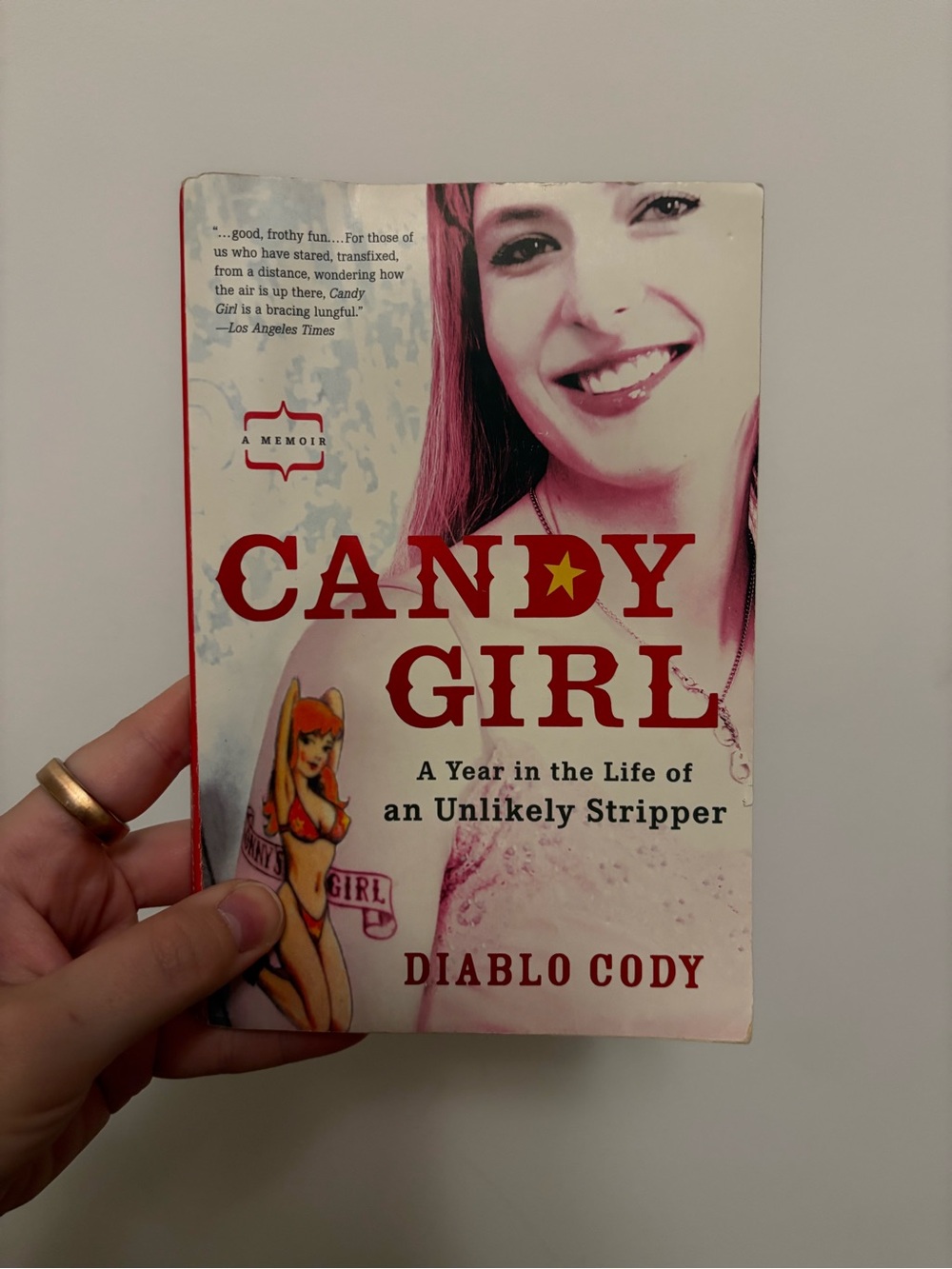 Candy Girl by Diablo Cody - White & Red Paperback Memoir